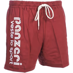 Shorts Multisports - Panzeri - Uni Grenat Jersey - 100% Coton - Taille élastique avec cordon de serrage