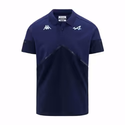Polo Angai BWT Alpine F1 Team 2023 pour Homme - Bleu foncé bleu clair