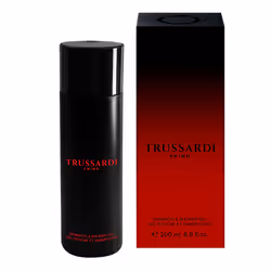Trussardi Primo, Gel douche, 200 ml, Adultes, Hommes, Corps et cheveux, Tous types de peau