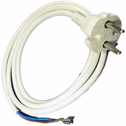 Cable alimentation d'origine pour réfrigérateur, congélateur ARISTON HOTPOINT, INDESIT, SCHOLTES, WHIRLPOOL, 2I MARCHI C00008 ...