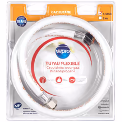 Compatible : Gaz butane/propaneLongueur : 1,5mMatériau : CaoutchoucDurée de vie : 10 ans