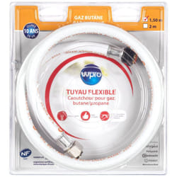 Wpro - Tuyau gaz butane/propane 1.5m 10ans embout mecanique tbc158 481181729052