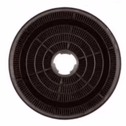 Filtre de hotte a charbon rond pour Hotte WHIRLPOOL 481281728938. Diametre: 17 cm.