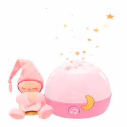 Chicco Lampe Magic'Projection Rose, Bercecau, Sonore, Veilleuse