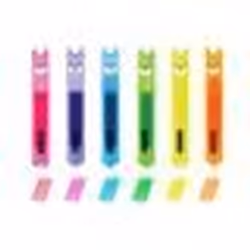 Mini Surligneurs - Legami - Teddys Mood - Pack de 6 - Multicolore - Néon