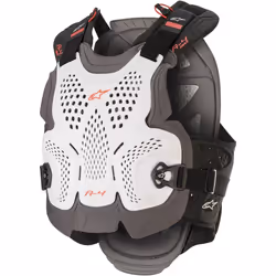 Alpinestars A-4 Max Protecteur de coffre, blanc-rouge, taille M L pour Hommes
