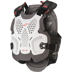 Alpinestars A-4 Max Protecteur de coffre, blanc-rouge, taille M L pour Hommes