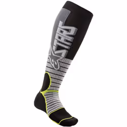 Alpinestars MX Pro Chaussettes Motocross, noir-gris, taille S pour Hommes
