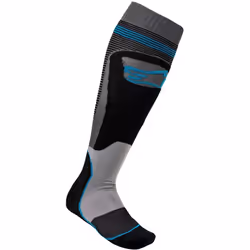 Alpinestars MX Plus-1 Chaussettes Motocross, noir-gris, taille S pour Hommes