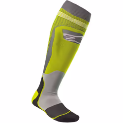 Alpinestars MX Plus-1 Chaussettes Motocross, gris-jaune, taille M pour Hommes
