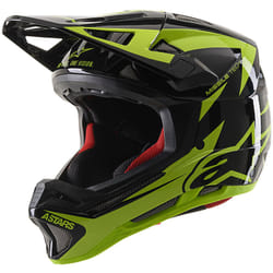 Alpinestars Missile Tech Airlift Casque de descente, noir-vert, taille XS pour Hommes