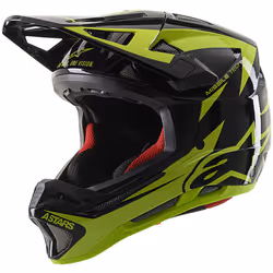 Alpinestars Missile Tech Airlift Casque de descente, noir-vert, taille XS pour Hommes