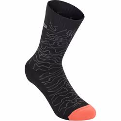 Alpinestars Drop 15 Chaussettes, noir-gris, taille L pour Hommes