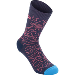 Alpinestars Drop 15 Chaussettes, rose-bleu, taille L pour Hommes