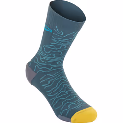 Alpinestars Drop 15 Chaussettes, turquoise, taille S pour Hommes