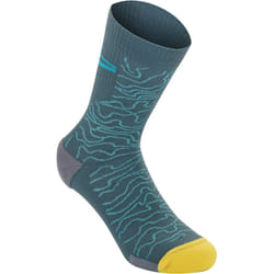 Alpinestars Drop 15 Chaussettes, turquoise, taille S pour Hommes