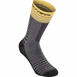 Alpinestars Drop 19 Chaussettes, noir-jaune, taille L pour Hommes