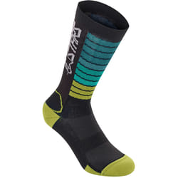 Alpinestars Drop 22 Chaussettes, noir-bleu-jaune, taille L pour Hommes