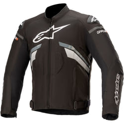 Alpinestars T-GP Plus V3 Veste textile de moto, noir-gris-blanc, taille XL pour Hommes