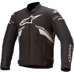 Alpinestars T-GP Plus V3 Veste textile de moto, noir-gris-blanc, taille 2XL pour Hommes