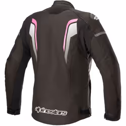 Alpinestars Stella T-GP Plus V3 Veste textile de moto dames, noir-blanc-rose, taille L pour Femmes