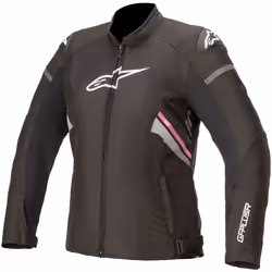 Alpinestars Stella T-GP Plus V3 Veste textile de moto dames, noir-blanc-rose, taille 2XL pour Femmes