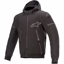 Alpinestars Sektor V2 Hoodie de moto, noir, taille 2XL pour Hommes