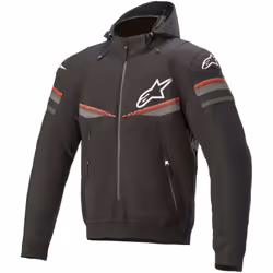 Alpinestars Sektor V2 Hoodie de moto, noir-rouge, taille XL pour Hommes