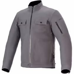Alpinestars Solano Veste textile de moto imperméable à l’eau, gris, taille 4XL pour Hommes