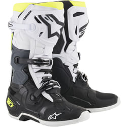 Alpinestars 2010020-125-12 Chaussure de moto Mâle Adulte Noir, Blanc, Jaune