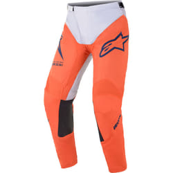 Alpinestars Racer Braap Pantalon Motocross, blanc-orange, taille 30 pour Hommes