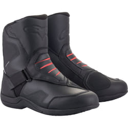 Alpinestars Ridge V2 Bottes de moto imperméables, noir-rouge, taille 39 pour Hommes