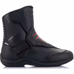 Alpinestars Ridge V2 Bottes de moto imperméables, noir-rouge, taille 42 pour Hommes