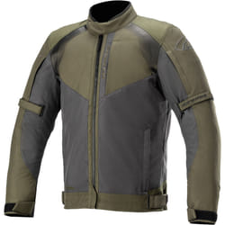Alpinestars Headlands Drystar Veste textile moto, noir-vert, taille S pour Hommes