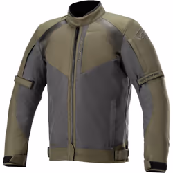 Alpinestars Headlands Drystar Veste textile moto, noir-vert, taille S pour Hommes