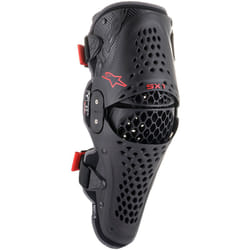 Alpinestars SX-1 V2 Protecteurs du genou, noir-rouge, taille S M pour Hommes