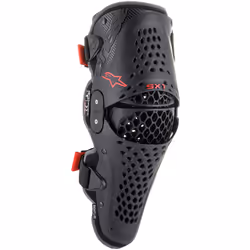 Alpinestars SX-1 V2 Protecteurs du genou, noir-rouge, taille 2XL pour Hommes