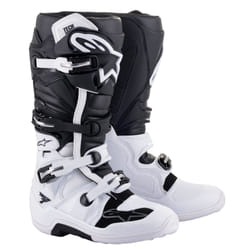 Alpinestars 2012014-21-13 Chaussure de moto Mâle Adulte Noir, Blanc