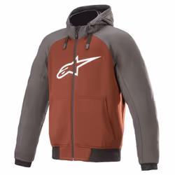 Alpinestars 4200918-9134-2XL, Adulte, Mâle, Sweat à capuche, Bourgogne, Gris, XXL, SML