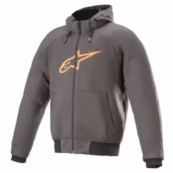Alpinestars 4200918-9144-4XL, Adulte, Mâle, Sweat à capuche, Gris, Orange, XXXXL, SML