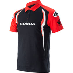 Alpinestars Honda polo, noir-rouge, taille L pour Hommes
