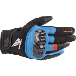 Alpinestars Honda SMX Z Drystar Gants de moto, noir-rouge-bleu, taille S pour Hommes