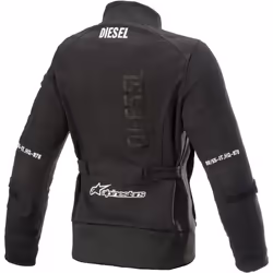 Alpinestars AS-DSL Aiko Veste textile de moto de dames, noir, taille 2XL pour Femmes
