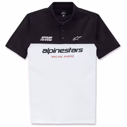 Alpinestars Astars Paddock Polo, noir-blanc, taille S pour Hommes