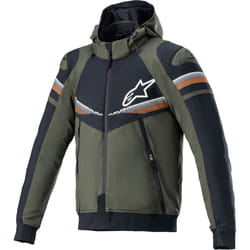 Alpinestars Sektor V2 Hoodie de moto, noir-vert, taille M pour Hommes