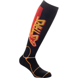 Alpinestars MX Pro Chaussettes Motocross, noir-rouge-jaune, taille S pour Hommes