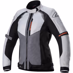 Alpinestars Stella Headlands Drystar Veste textile moto dames, gris, taille M pour Femmes