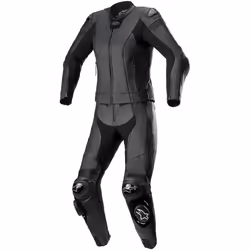 Alpinestars Stella Missile V2 Costume en cuir femme deux pièces, noir, taille 50 pour Femmes