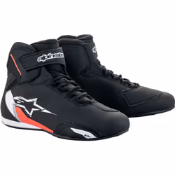 Alpinestars Sektor Chaussures de moto, noir-blanc-rouge, taille 39 pour Hommes
