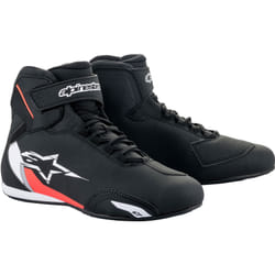 Alpinestars Sektor Chaussures de moto, noir-blanc-rouge, taille 40 pour Hommes